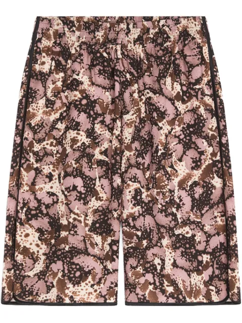 DRIES VAN NOTEN abstract-print shorts