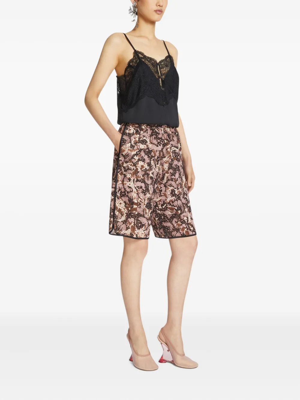DRIES VAN NOTEN ABSTRACT-PRINT SHORTS