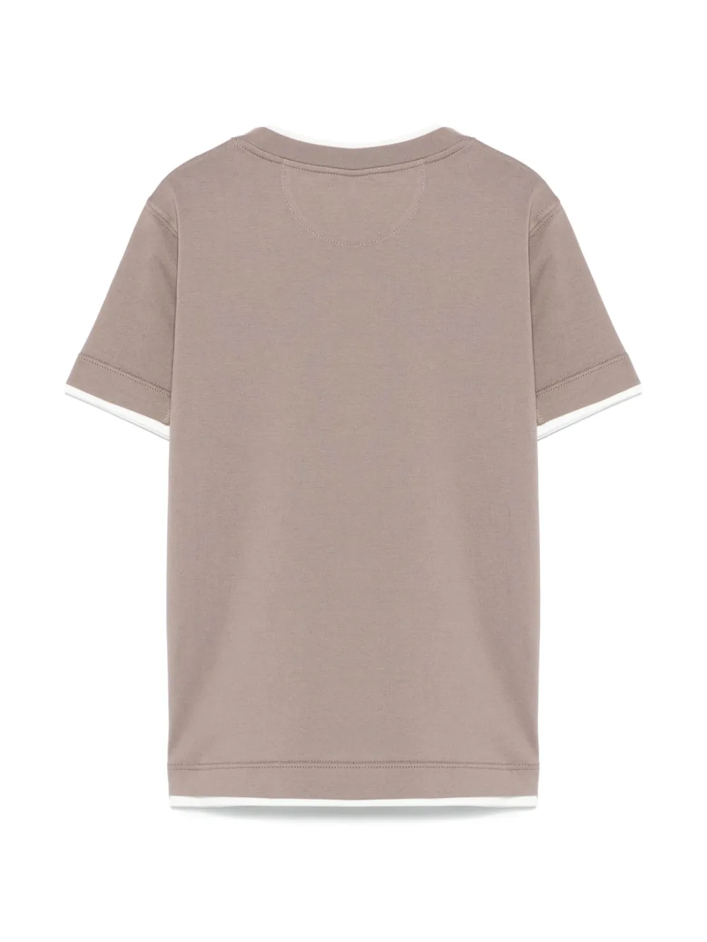 Brunello Cucinelli Kids Gelaagd T-shirt - Bruin