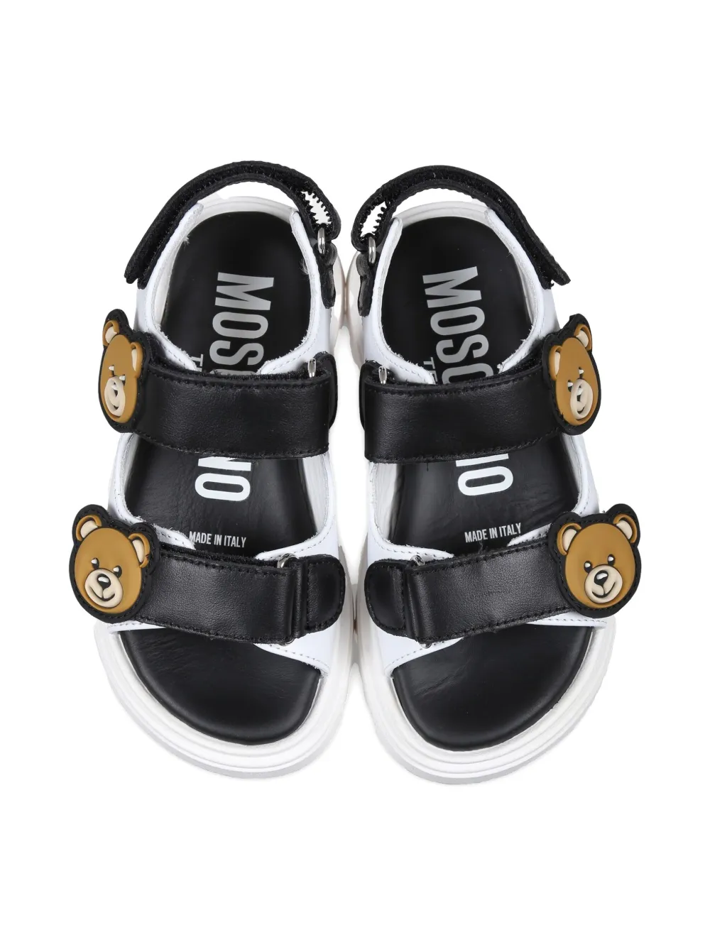 Moschino Kids Sandalen met Teddys Bear applicatie Wit