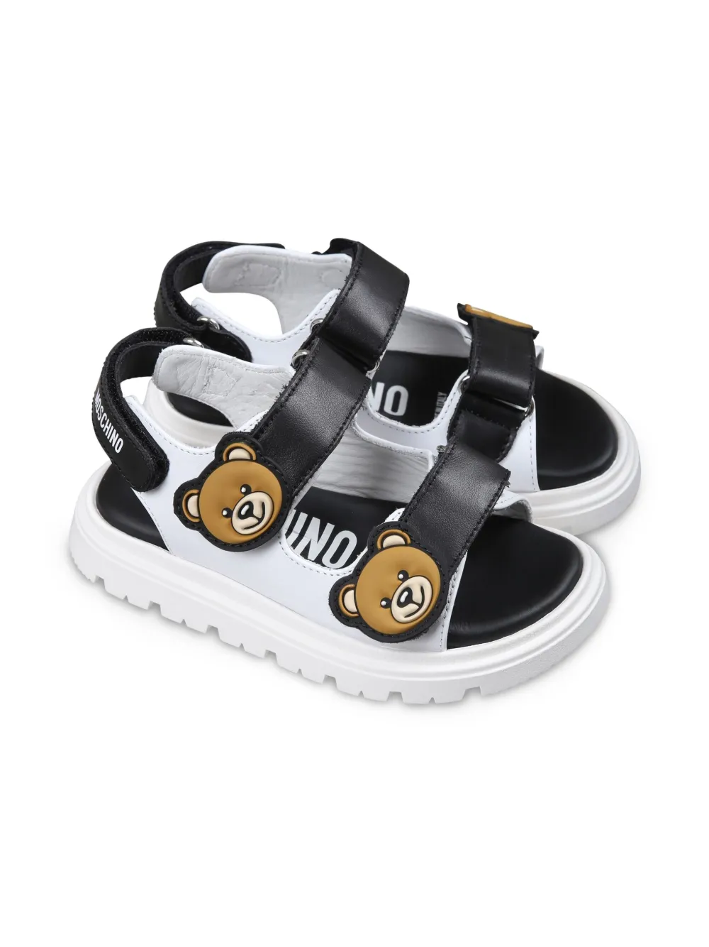 Moschino Kids Sandalen met Teddys Bear applicatie Wit