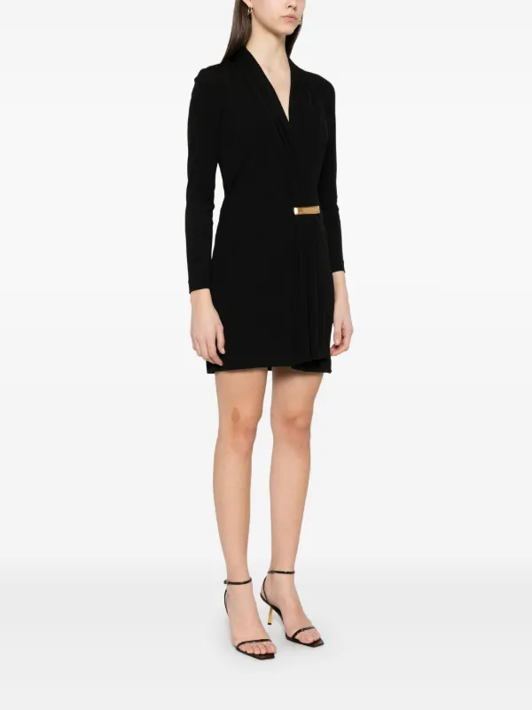 【関税＆送料込み】Tom Ford Short Dress V-Neck MINI COCKTAIL DRESS WITH BOW DETAIL | Tom Ford Fashion