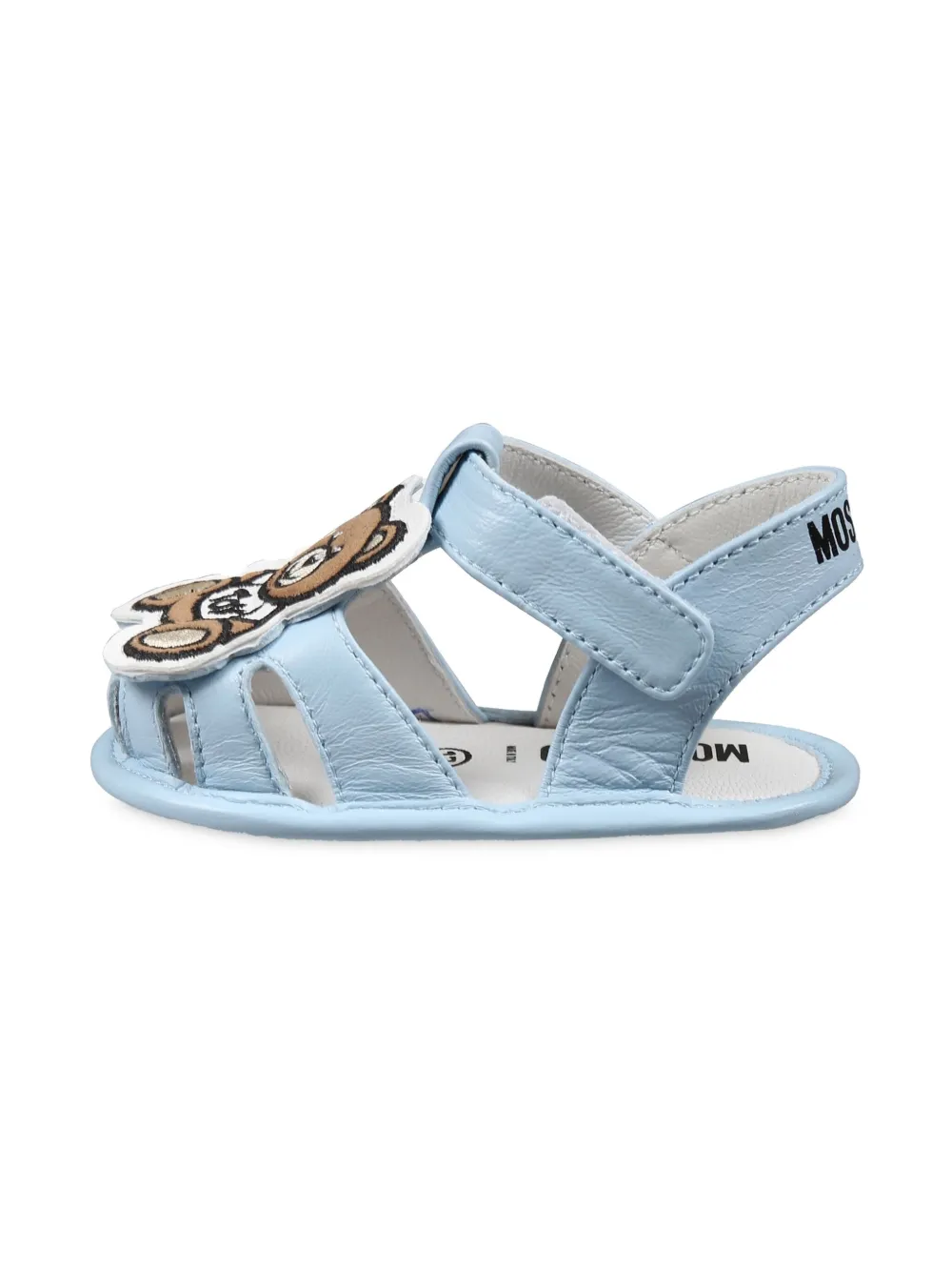 Moschino Kids Sandalen met Teddys Bear applicatie Blauw