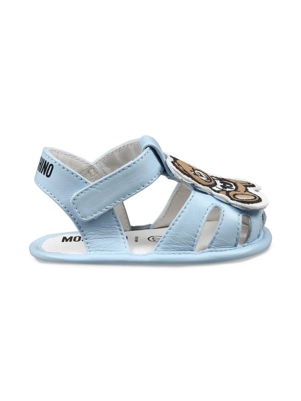 Moschino Kids Teddy Bear-appliqué sandals - Blauw