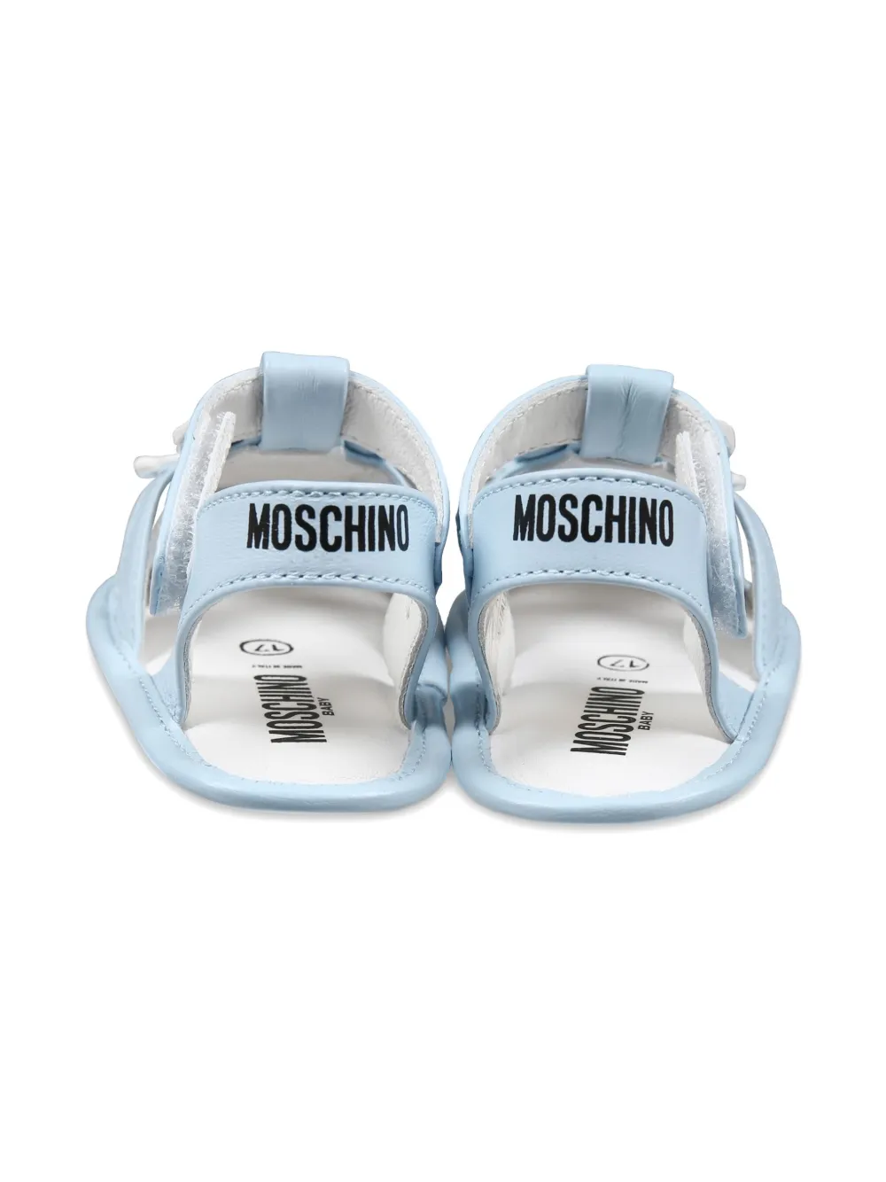 Moschino Kids Sandalen met Teddys Bear applicatie Blauw