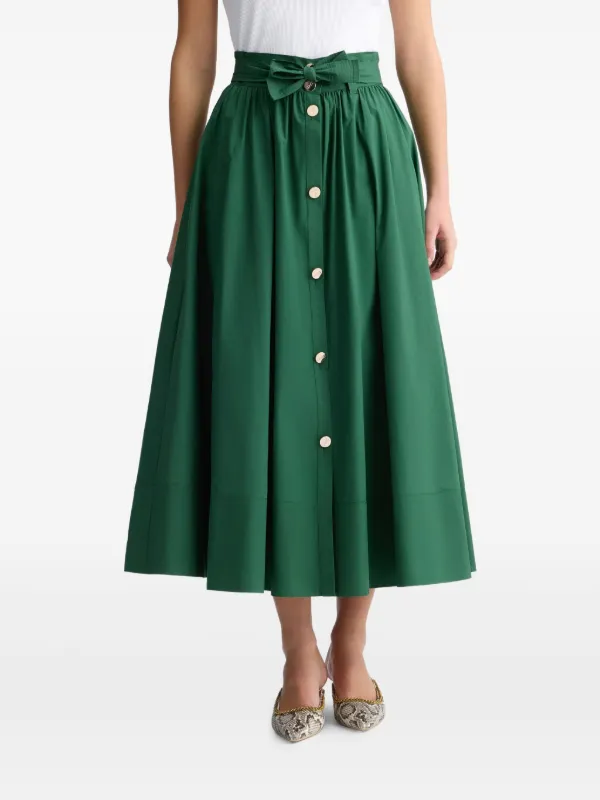 LIU JO Flared Skirt | Green | FARFETCH ID
