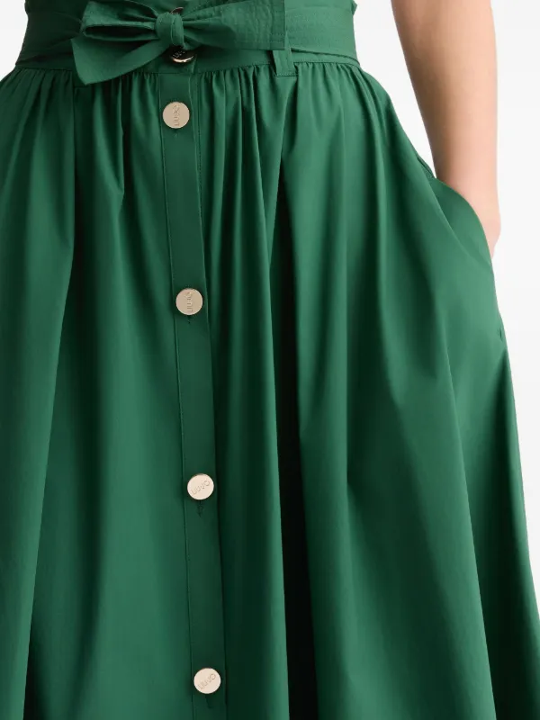 LIU JO Flared Skirt | Green | FARFETCH ID