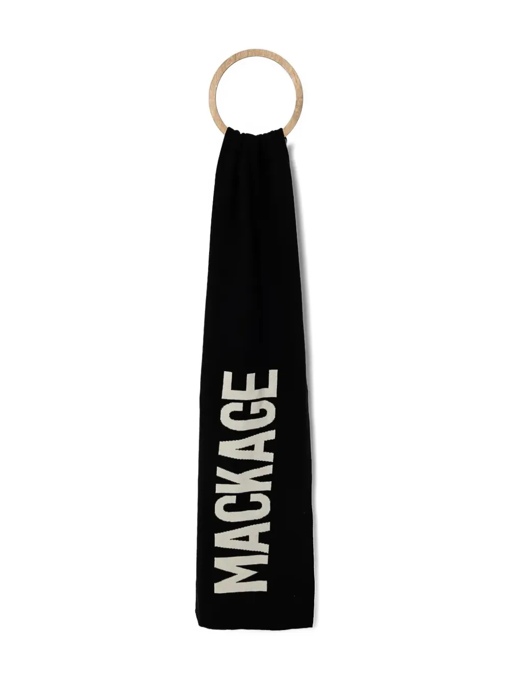 Mackage bufanda Juno con logo | negro | Image 1