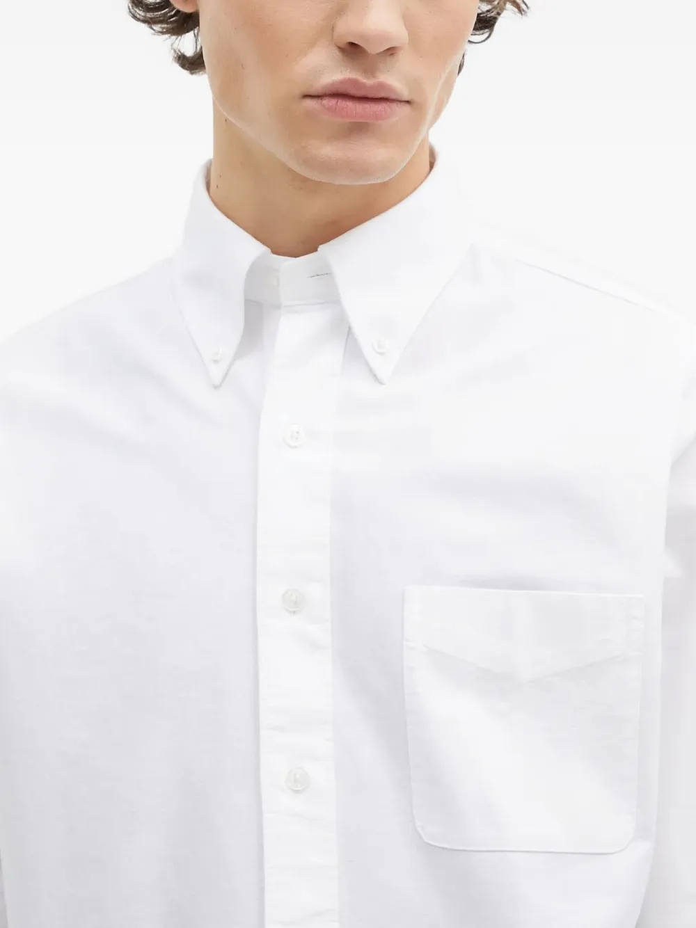 Filippa K Oxford pocket shirt Wit