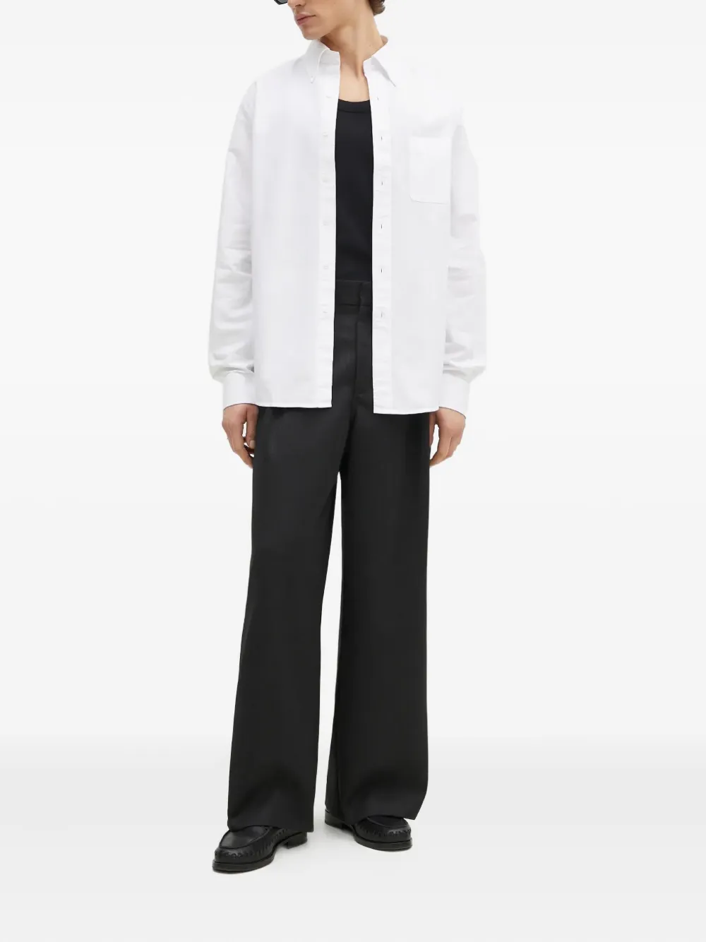 Filippa K Oxford pocket shirt Wit