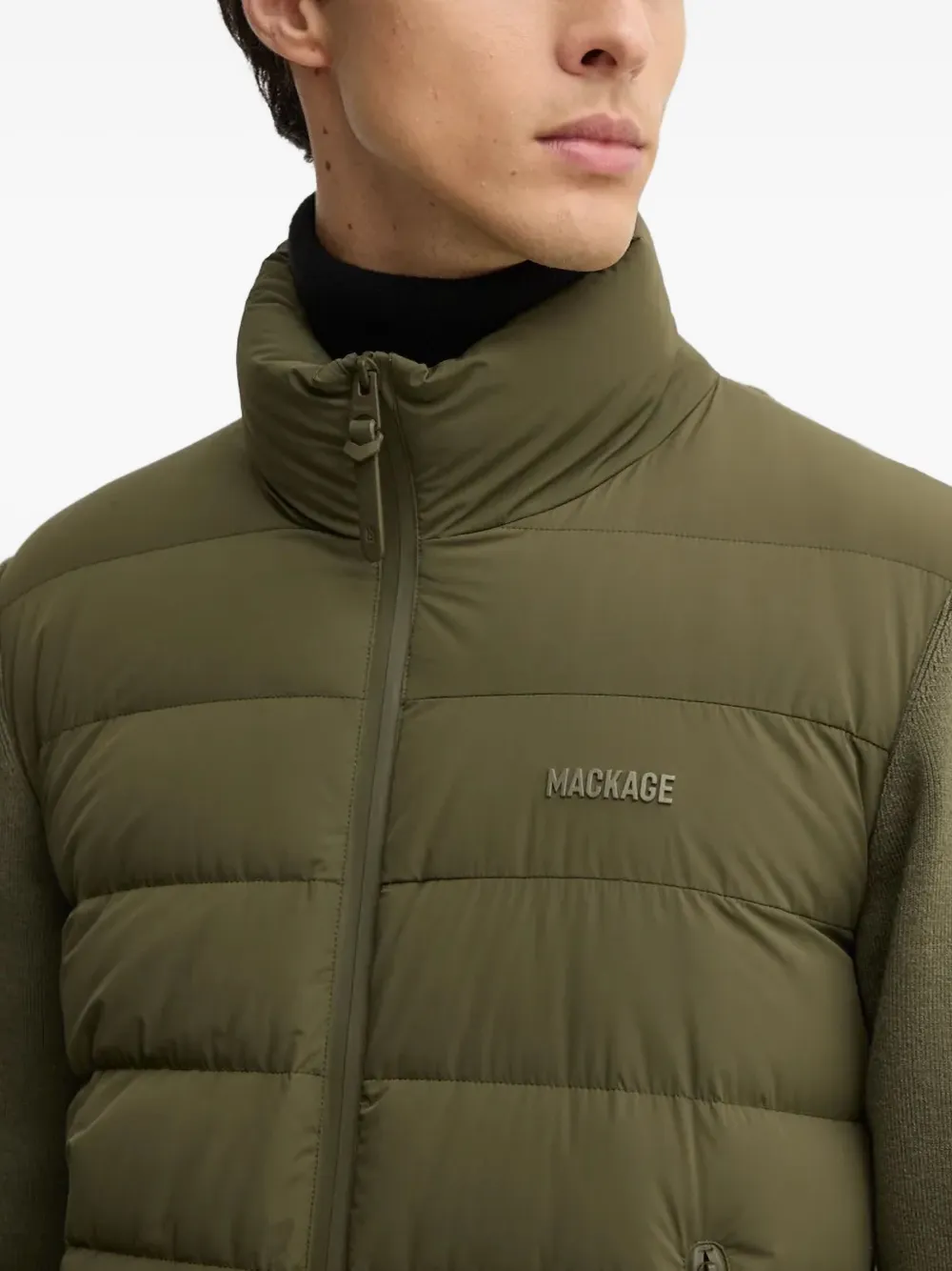 Mackage Haney-City gewatteerd jack met panelen Groen