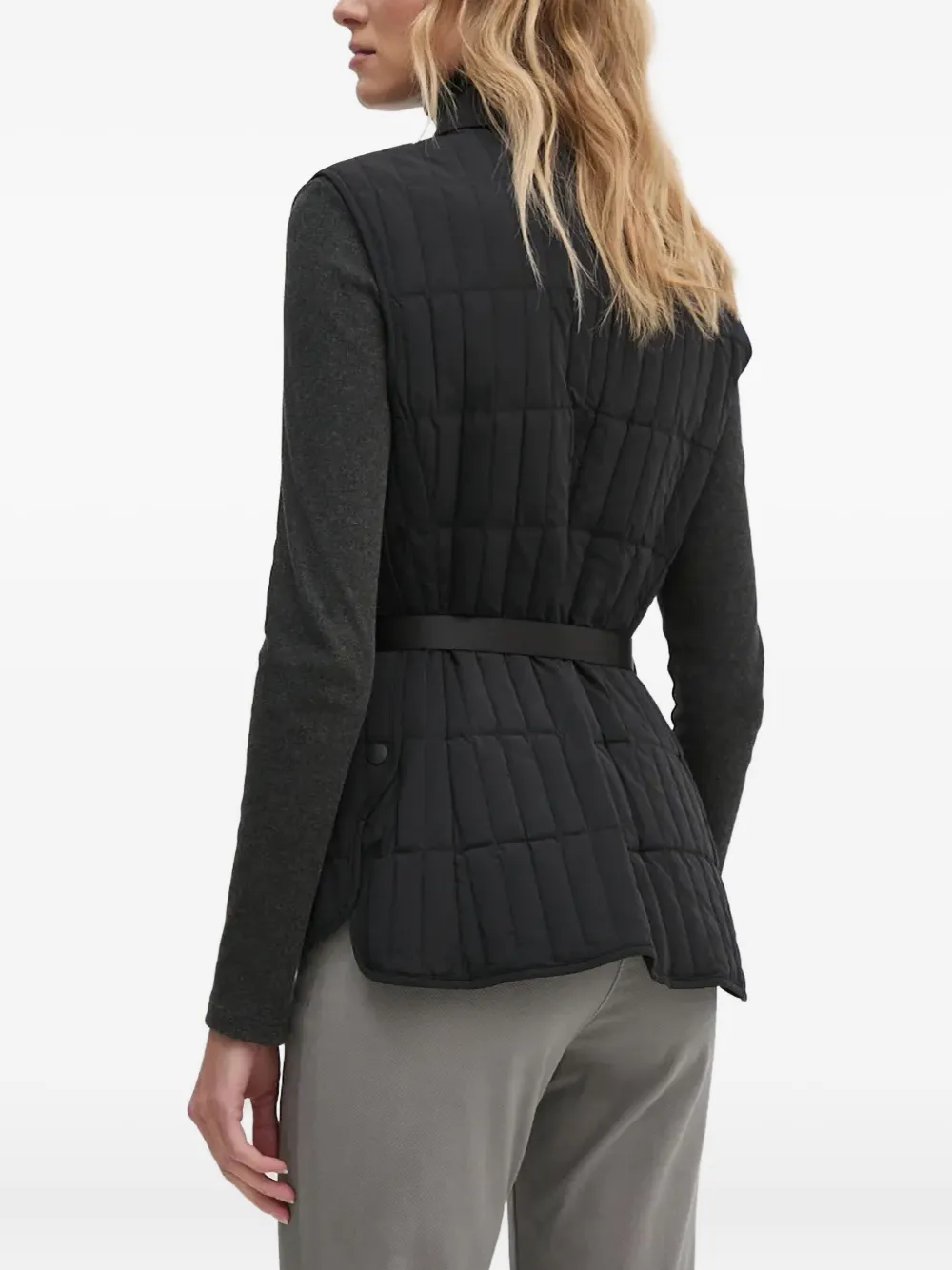 Mackage Helia gewatteerde bodywarmer met ceintuur Zwart