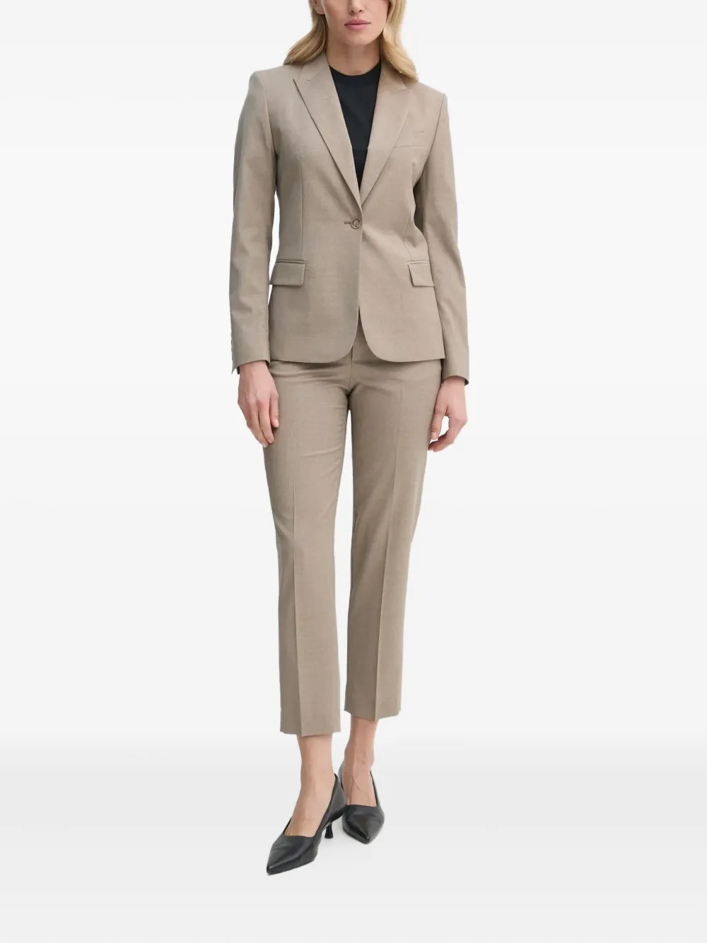 Filippa K Blazer met enkele rij knopen Beige