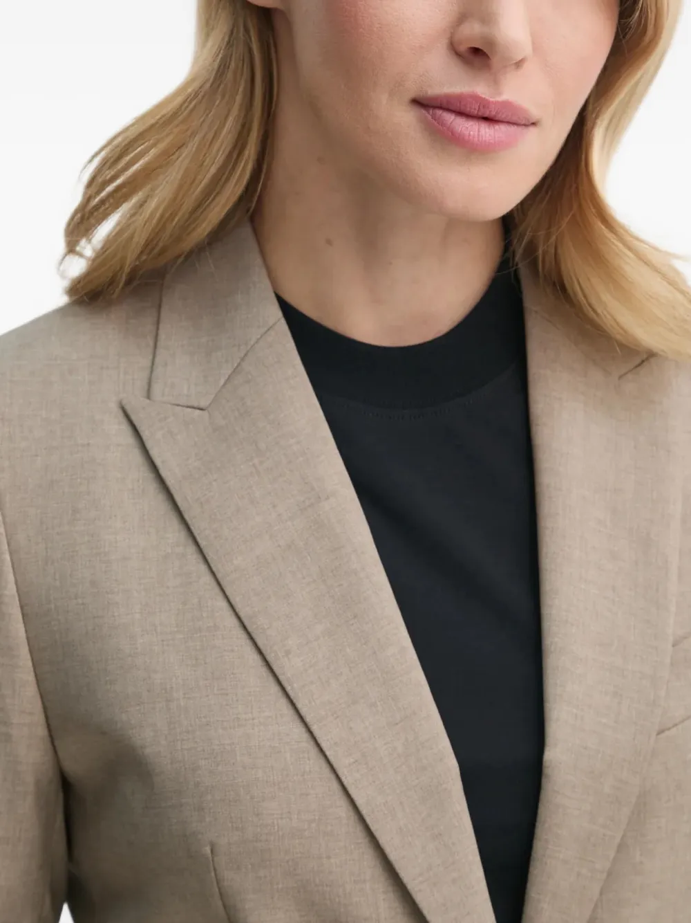 Filippa K Blazer met enkele rij knopen Beige