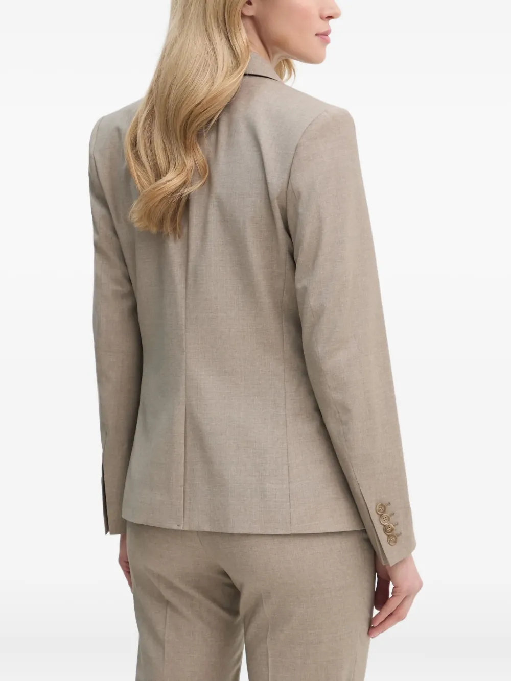 Filippa K Blazer met enkele rij knopen Beige