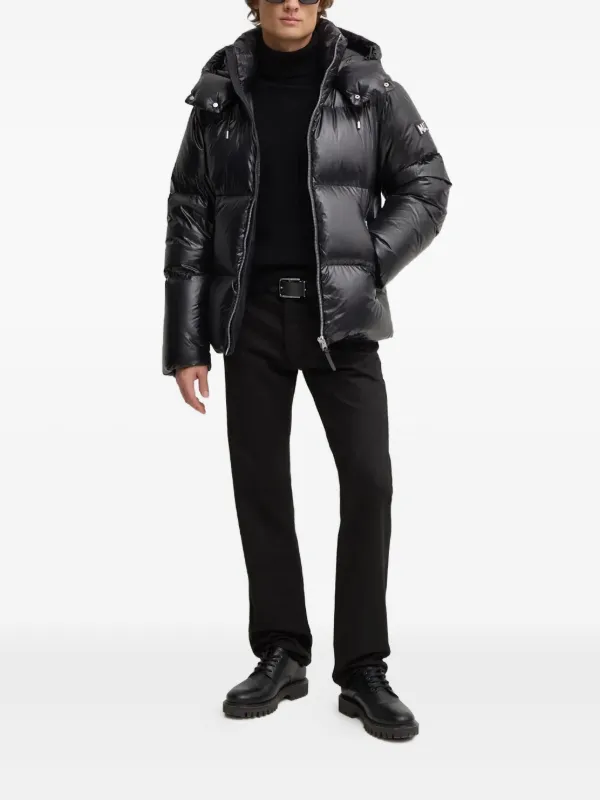 Mackage Ken-Glo Kapuzenjacke Schwarz FARFETCH AT