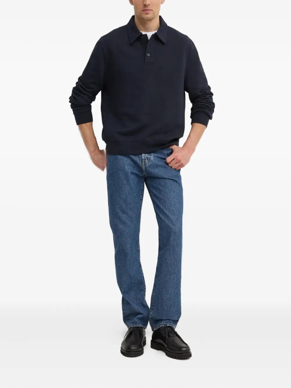 Filippa K Sweater met polokraag - Blauw
