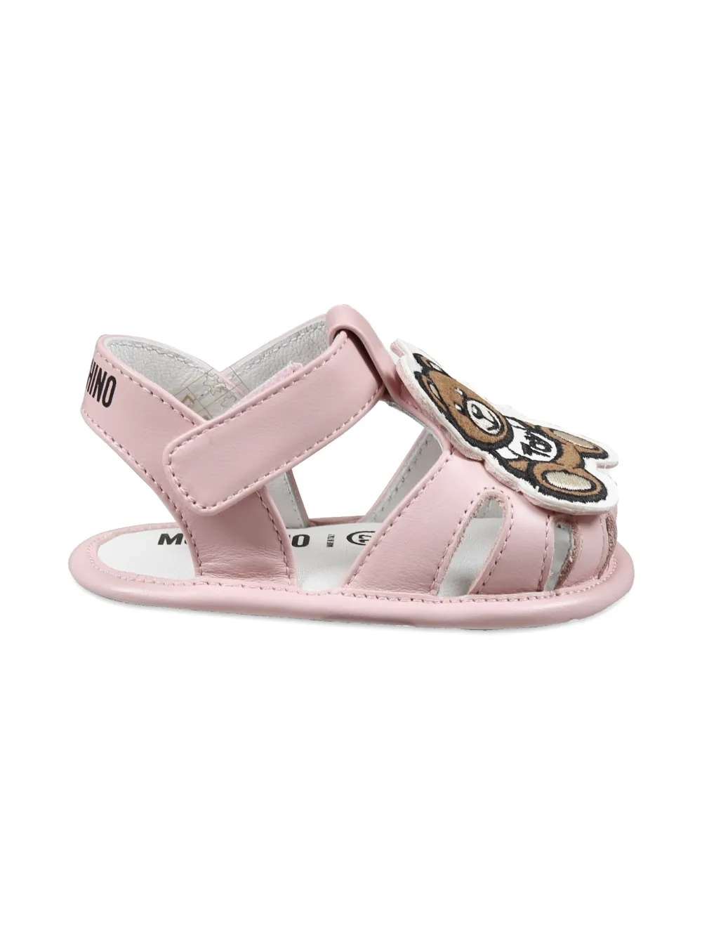 Moschino Kids Teddy Bear-appliqué sandals - Roze