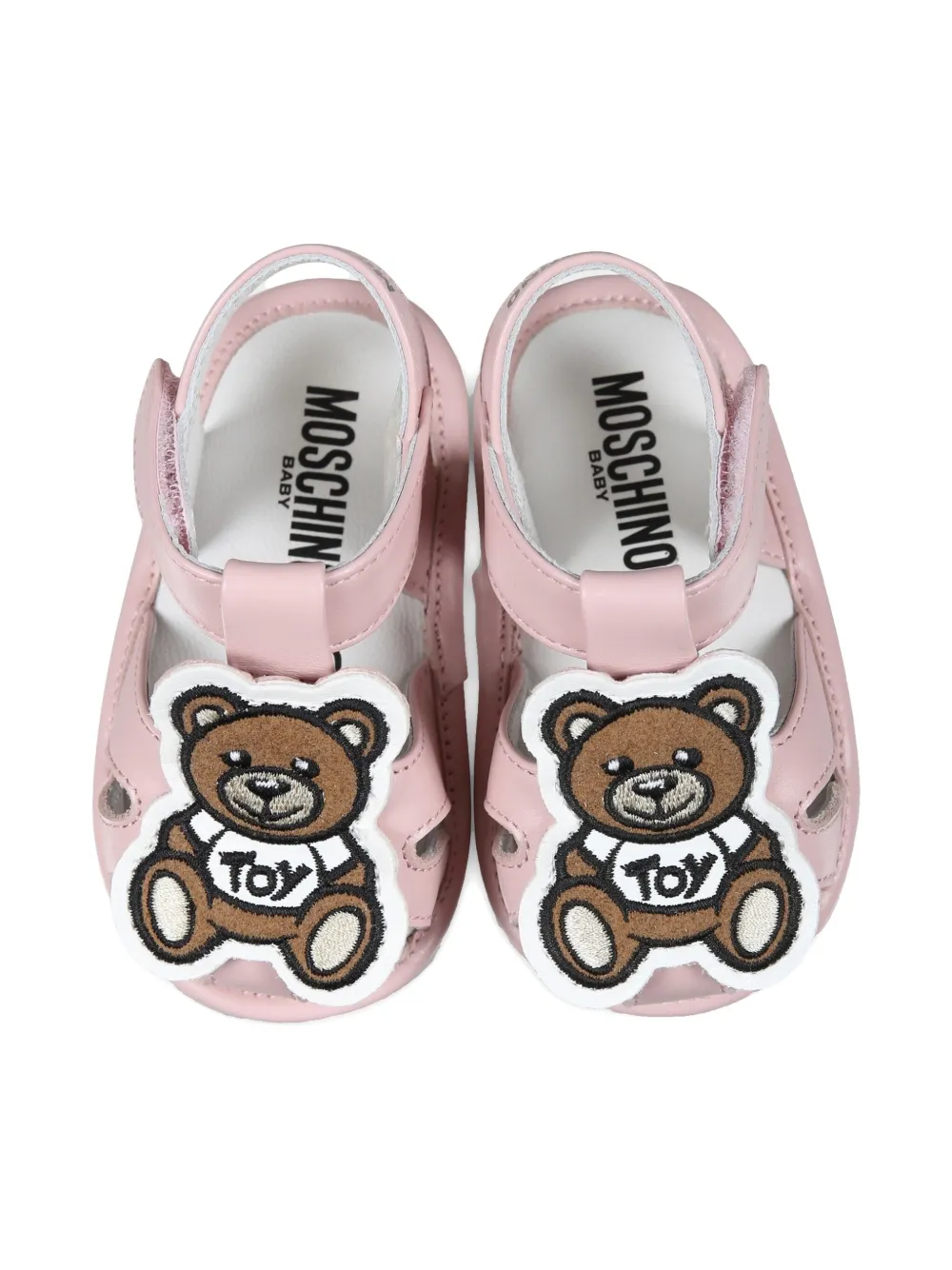 Moschino Kids Sandalen met Teddys Bear applicatie Roze