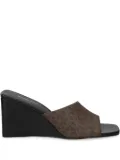 Michael Michael Kors 60mm monogram-print sandals - Brown