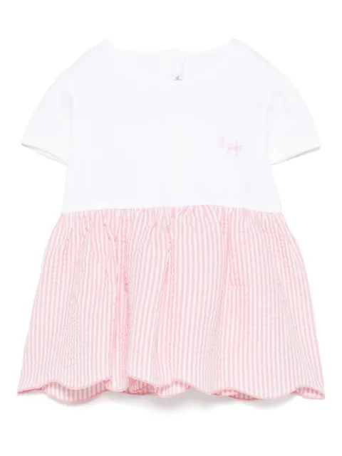 Il Gufo set de shorts de tejido seersucker