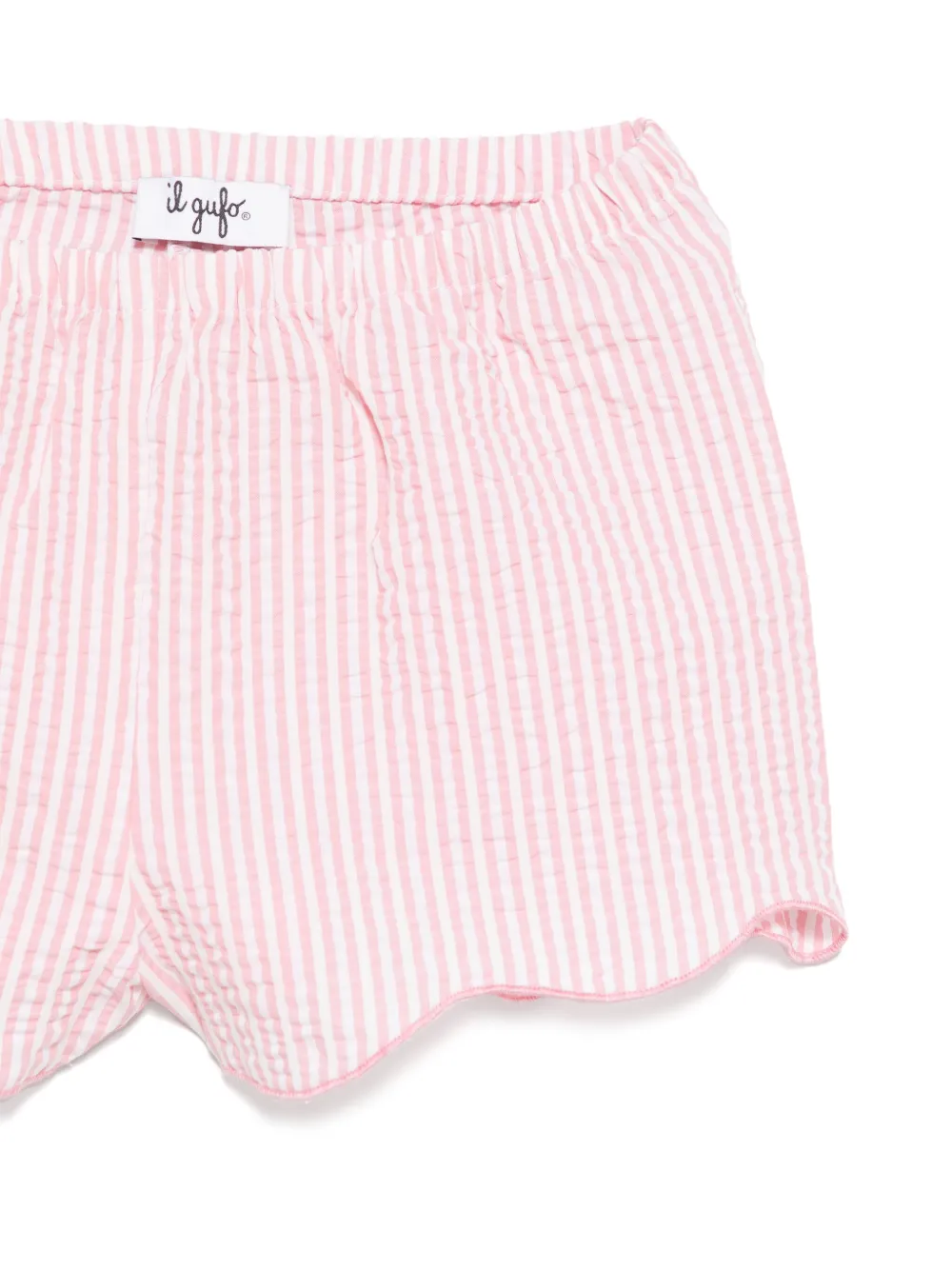 Il Gufo Seersucker shorts Roze