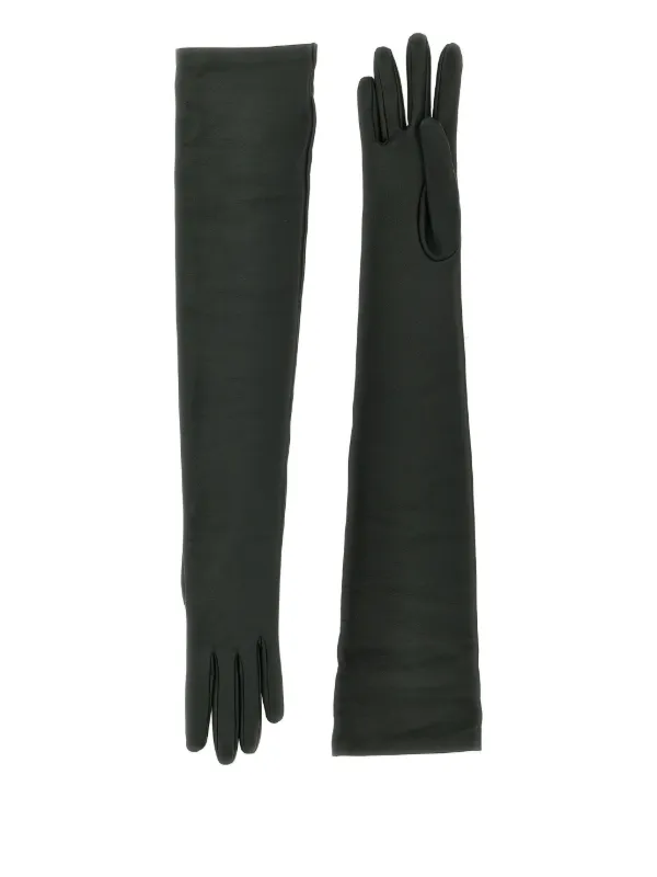 手袋 THE ROW 'Simon' gloves Green 7349P52 28453857_57784987_600.jpg