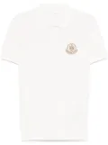 Moncler Year Of The Snake-patch cotton polo shirt - White