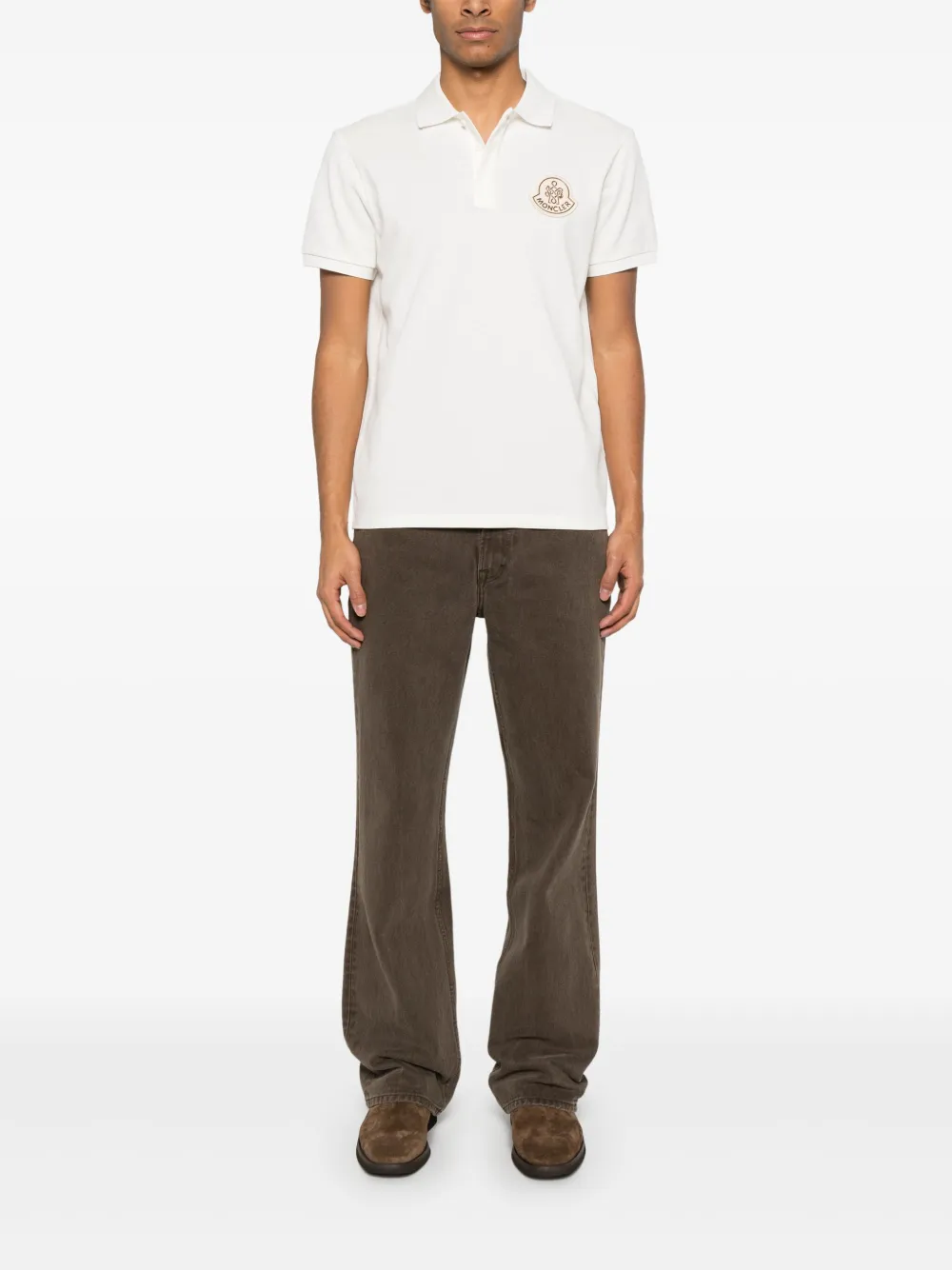 Moncler Year of the Snake katoenen poloshirt met patch - Wit