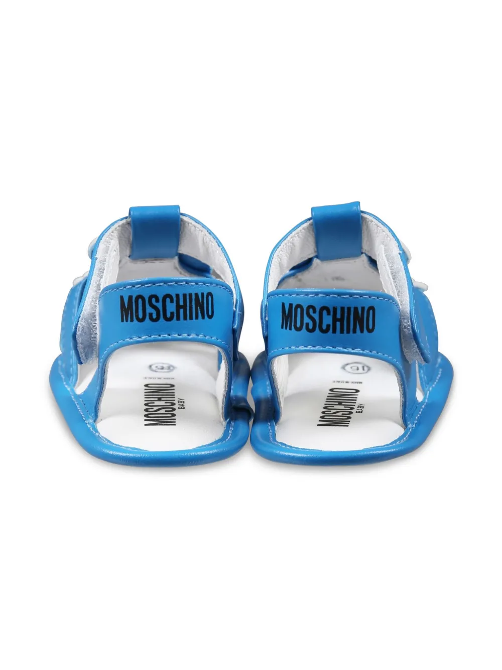 Moschino Kids Sandalen met Teddys Bear applicatie Blauw