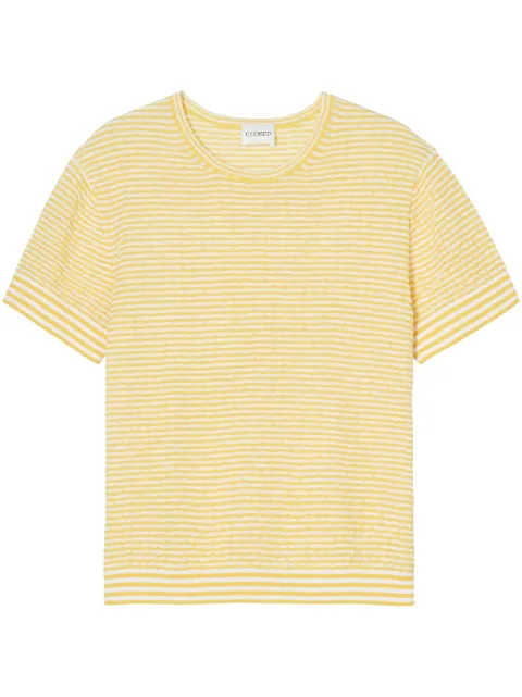 Closed playera con motivo de rayas