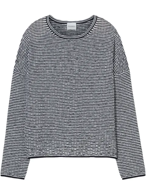 Closed striped jumper