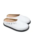 Marni Kids Fussbet slippers - White