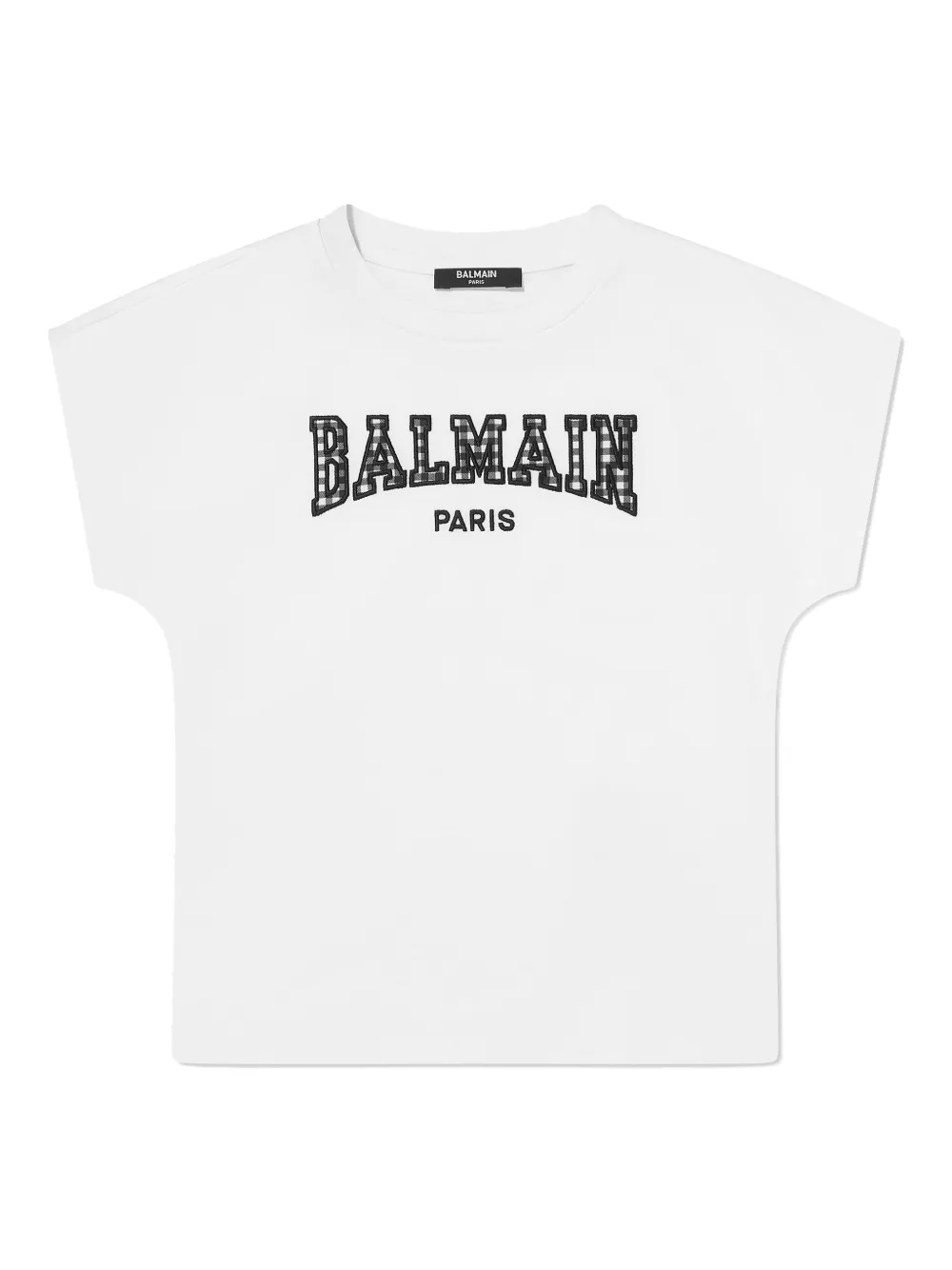 Balmain Kids Katoenen T-shirt Wit