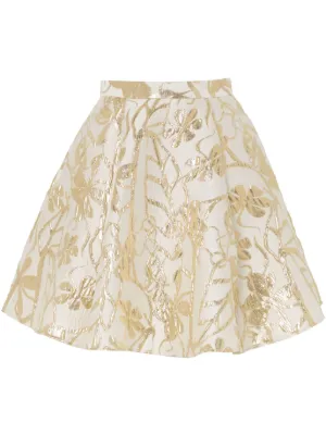 Frenchy Jupe en satin taille haute froncée avec fermeture éclair pour femme