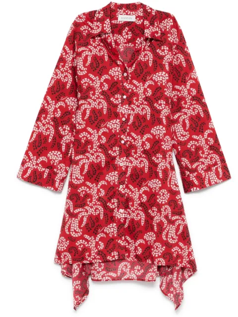 Lanvin vestido midi con diseño estampado