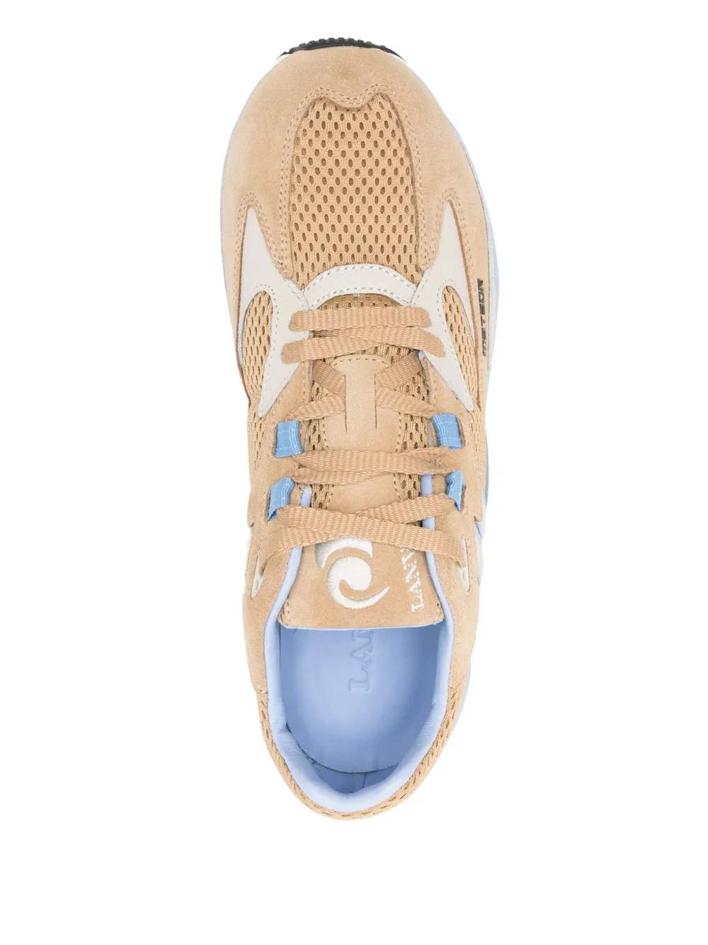 Lanvin mesh-panelled sneakers Brown