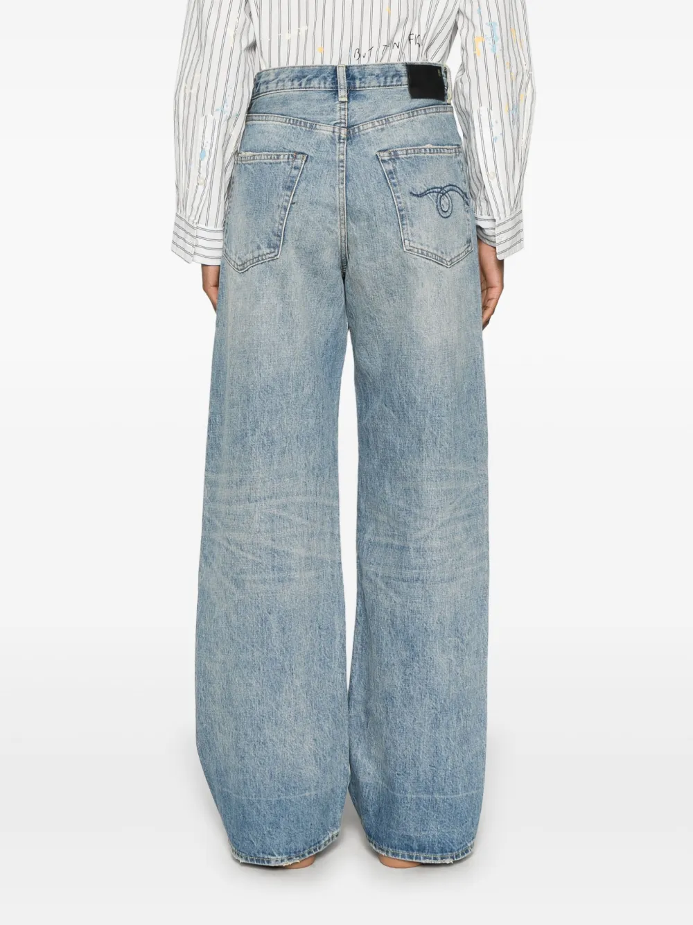 R13 D'arcy jeans Blauw