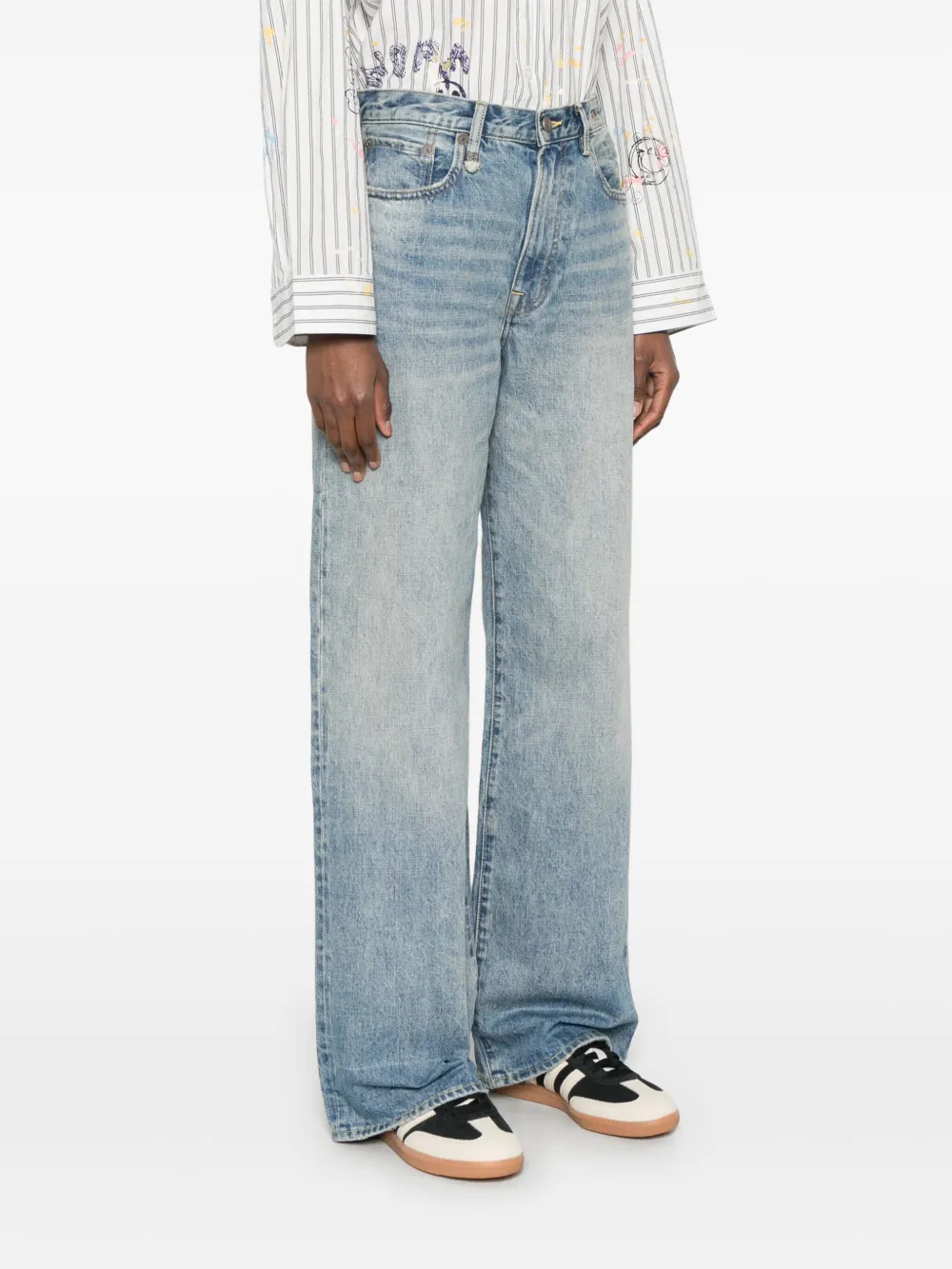 R13 D'arcy jeans Blauw
