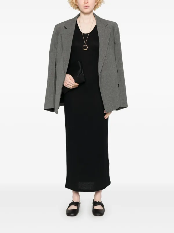 【関税込み】Loulou de Saison ロングドレス LouLou De Saison Myron マキシドレス | ブラック | FARFETCH JP