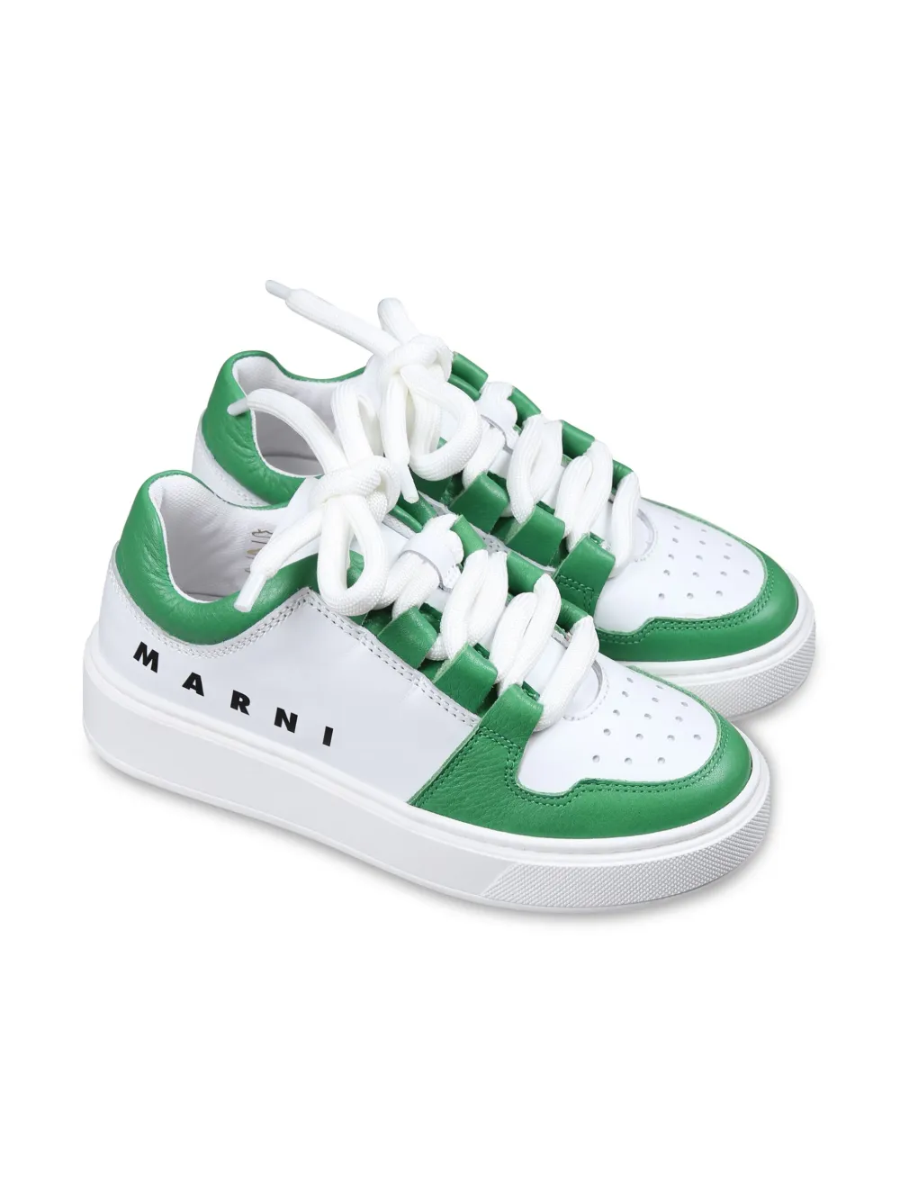 Marni Kids Leren sneakers Wit