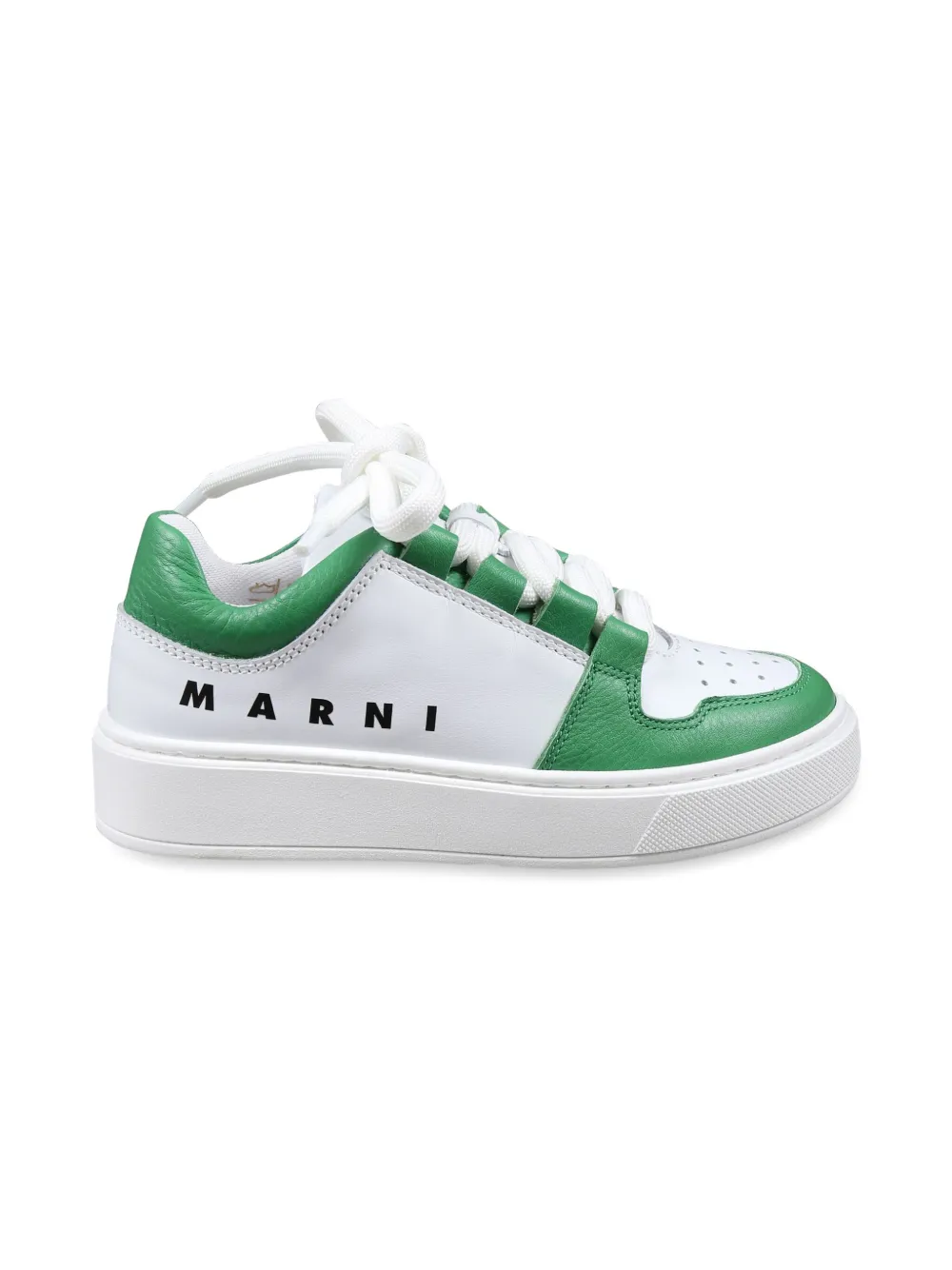 Marni Kids leather sneakers - Wit