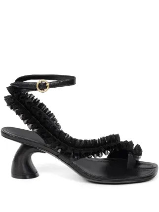 DRISE VAN NOTEN ベロアサンダル　ブラック Dries Van Noten ブラック編み込みサンダル - メルカリ