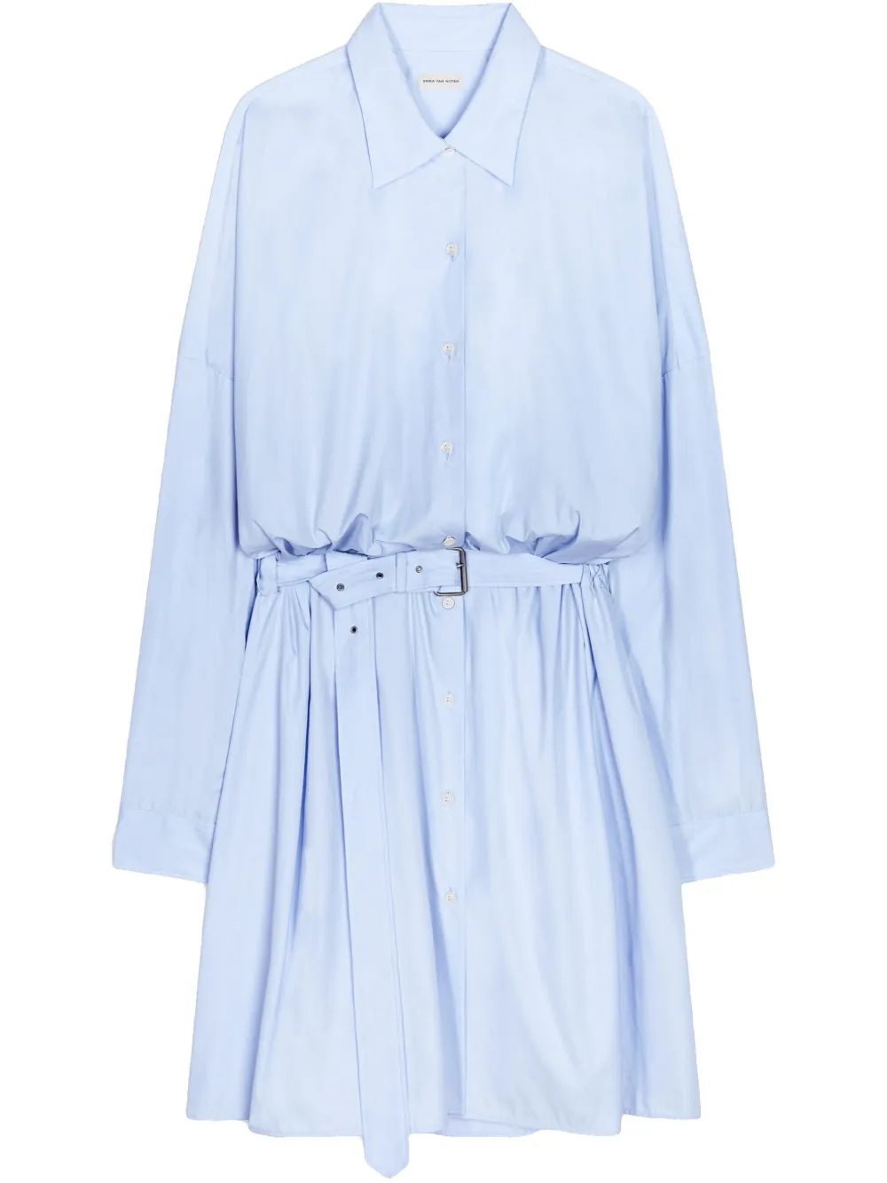 DRIES VAN NOTEN BELTED SHIRT DRESS