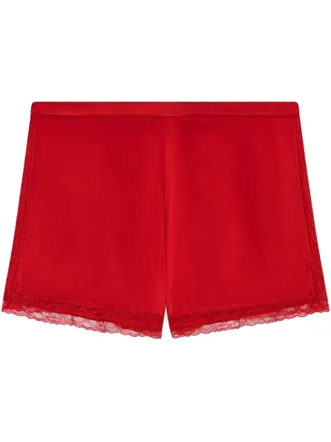 DRIES VAN NOTEN satin mini shorts