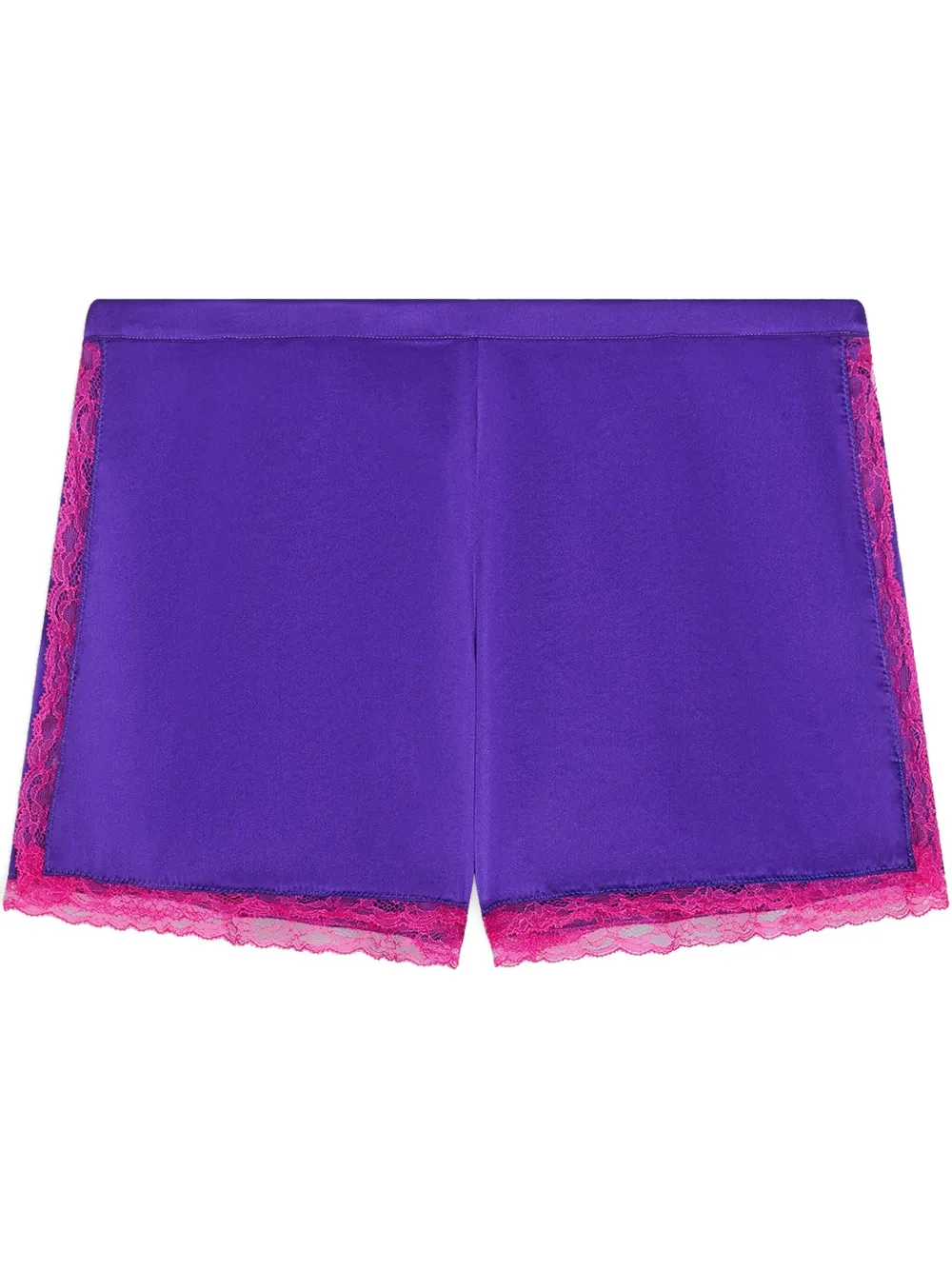 DRIES VAN NOTEN Satijnen shorts Paars