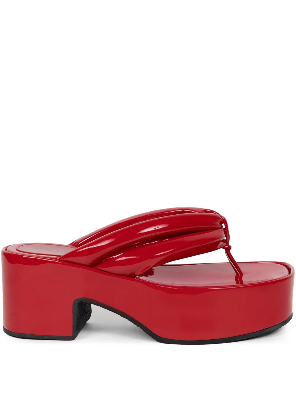 DRIES VAN NOTEN platform sandals Red