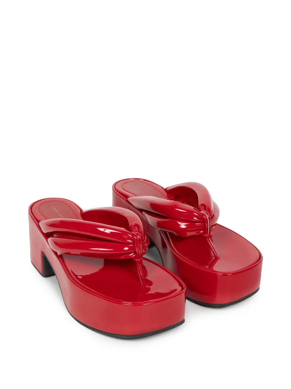 DRIES VAN NOTEN Sandalen met plateauzool - Rood