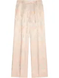 DRIES VAN NOTEN jacquard trousers - Pink