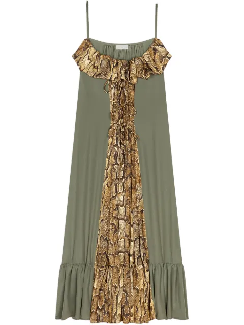 DRIES VAN NOTEN ruffle-trim midi dress